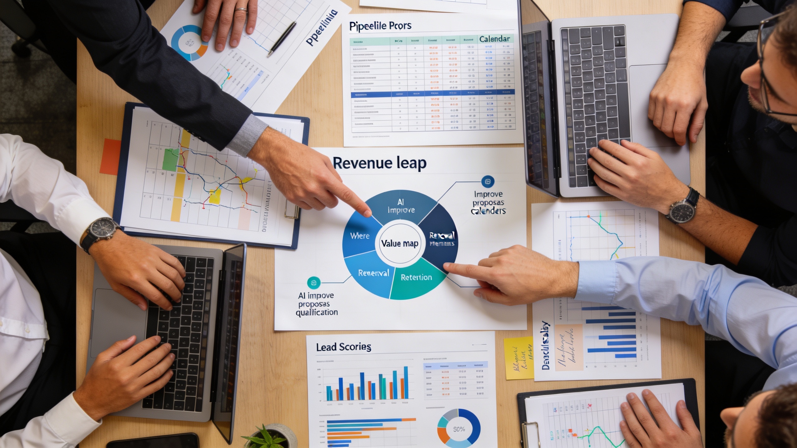 Revenue team identifying sales bottlenecks and planning marketing automation improvements around real business problems